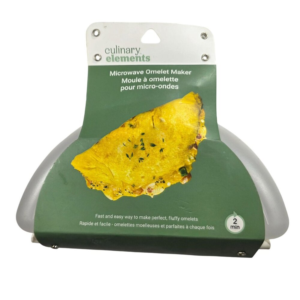 Microwave Omelet Maker - Fast Breakfast Tool Plastic White By Culinary Elements